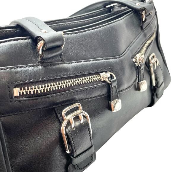 Cole Haan Alexa Leather Shopper Bag (Black) - Picture 8 of 12